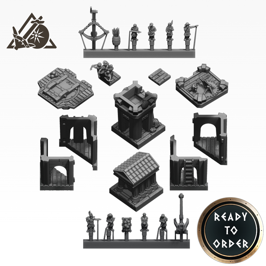 Hellenic Built-in Towers set