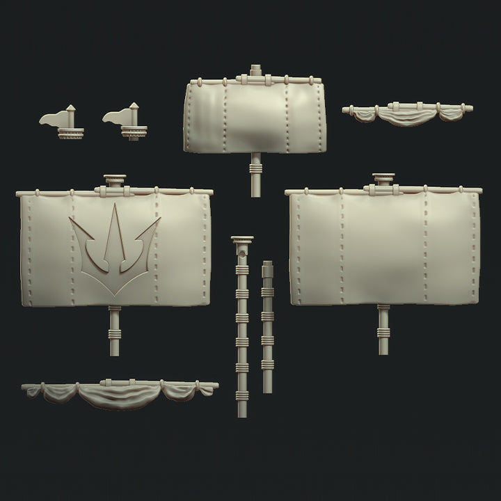 STL Files: Patron class Hellenic Trireme: Poseidon